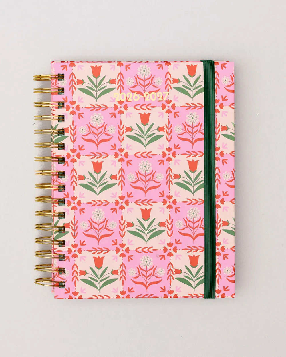 ban.do Medium 17-Month Academic Planner - Pink Tile Floral^ Planners + Calendars