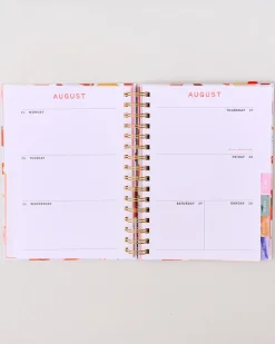 ban.do Medium 17-Month Academic Planner - Pink Tile Floral^ Planners + Calendars