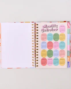 ban.do Medium 17-Month Academic Planner - Pink Tile Floral^ Planners + Calendars