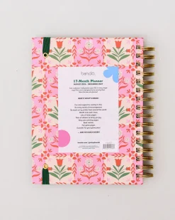 ban.do Medium 17-Month Academic Planner - Pink Tile Floral^ Planners + Calendars