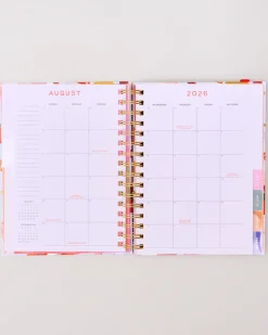 ban.do Medium 17-Month Academic Planner - Pink Tile Floral^ Planners + Calendars