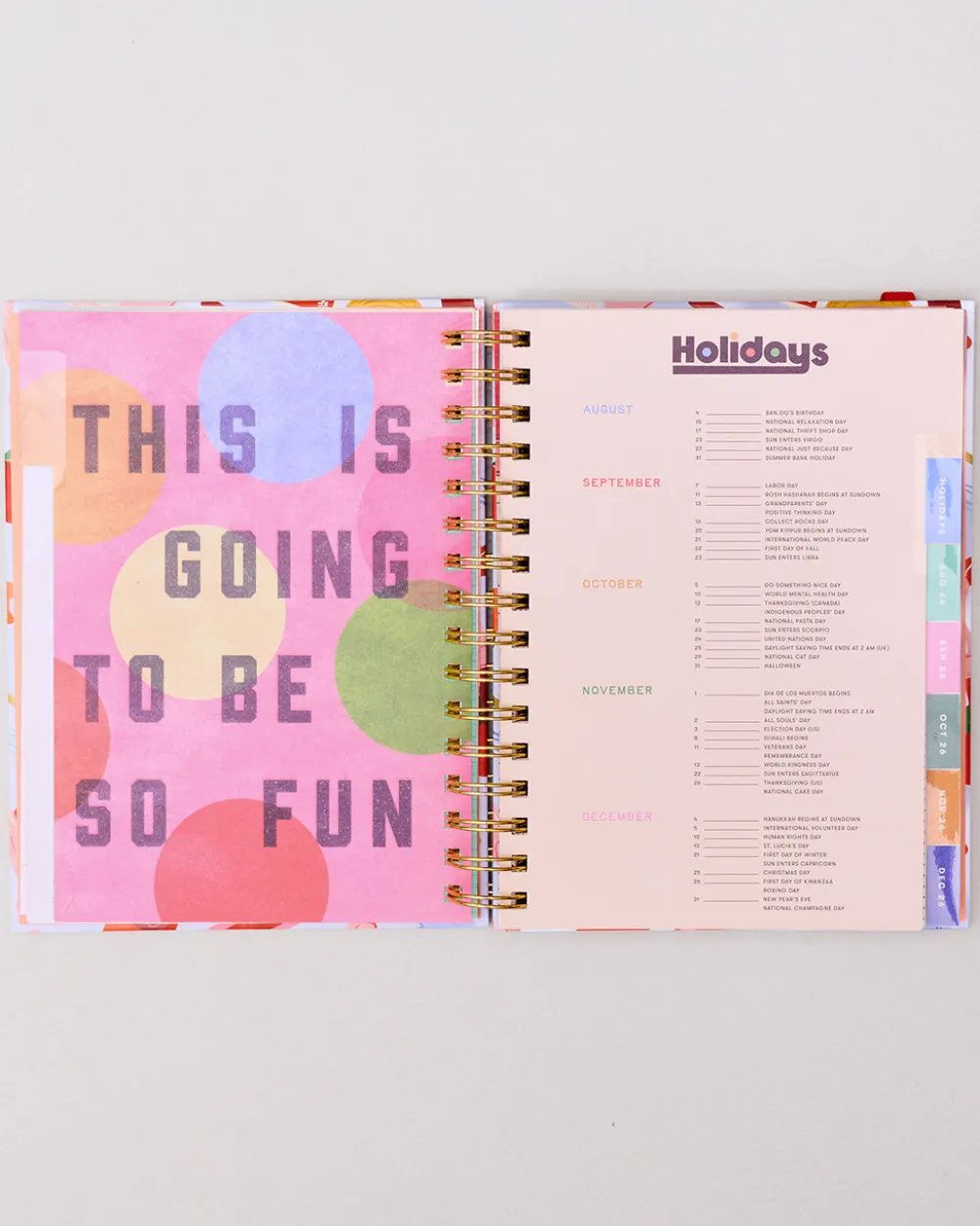 ban.do Medium 17-Month Academic Planner - Pink Tile Floral^ Planners + Calendars