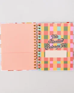 ban.do Medium 17-Month Academic Planner - Pink Tile Floral^ Planners + Calendars