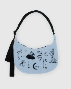 Baggu Medium Nylon Crescent Bag - Embroidered Ballet Icons^ Bags