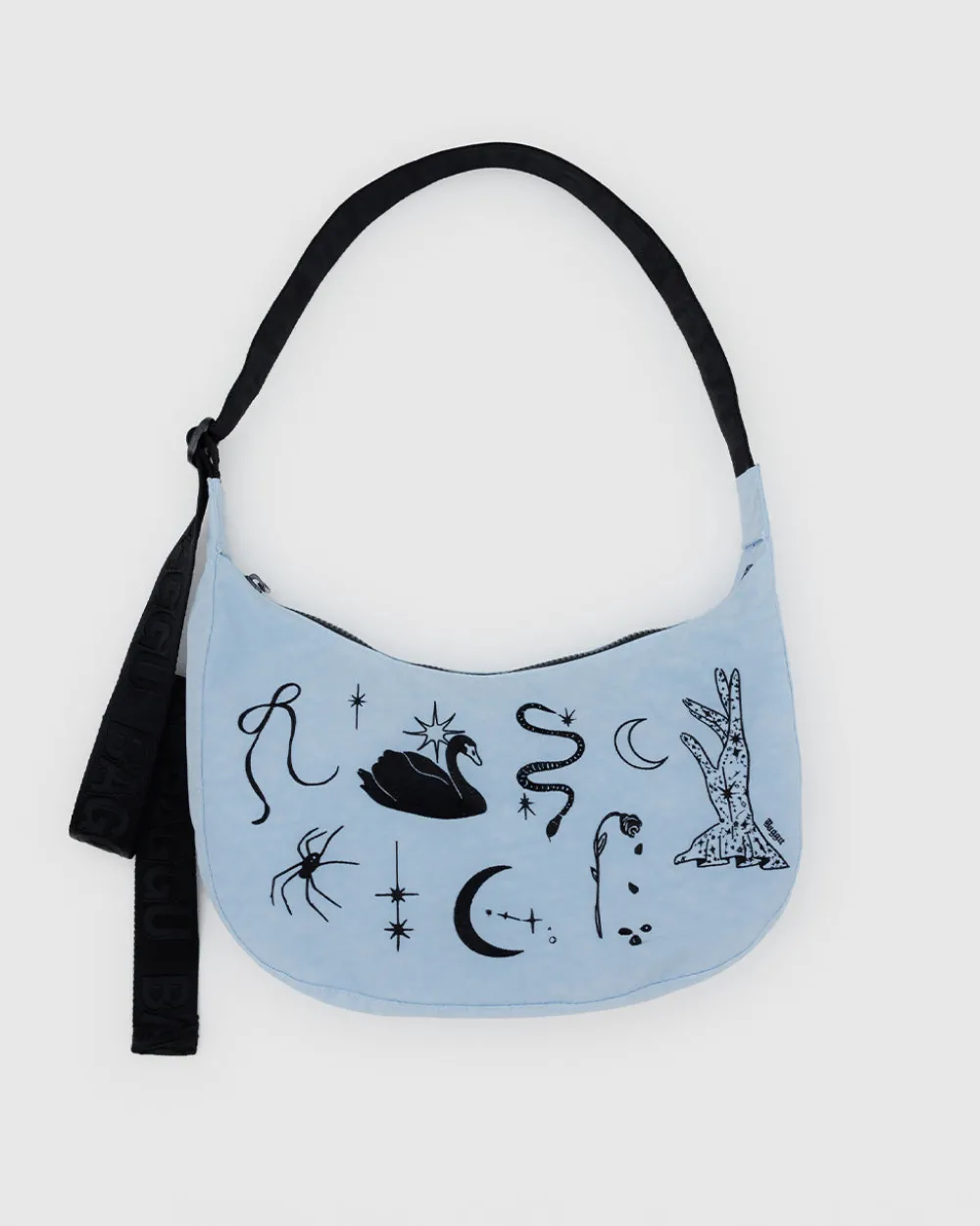 Baggu Medium Nylon Crescent Bag - Embroidered Ballet Icons^ Bags