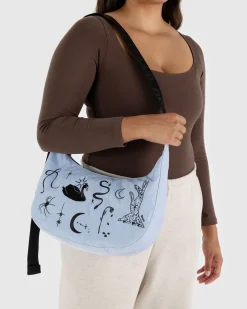 Baggu Medium Nylon Crescent Bag - Embroidered Ballet Icons^ Bags