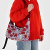 Baggu Medium Nylon Crescent Bag - Floral Snoopy^ Bags