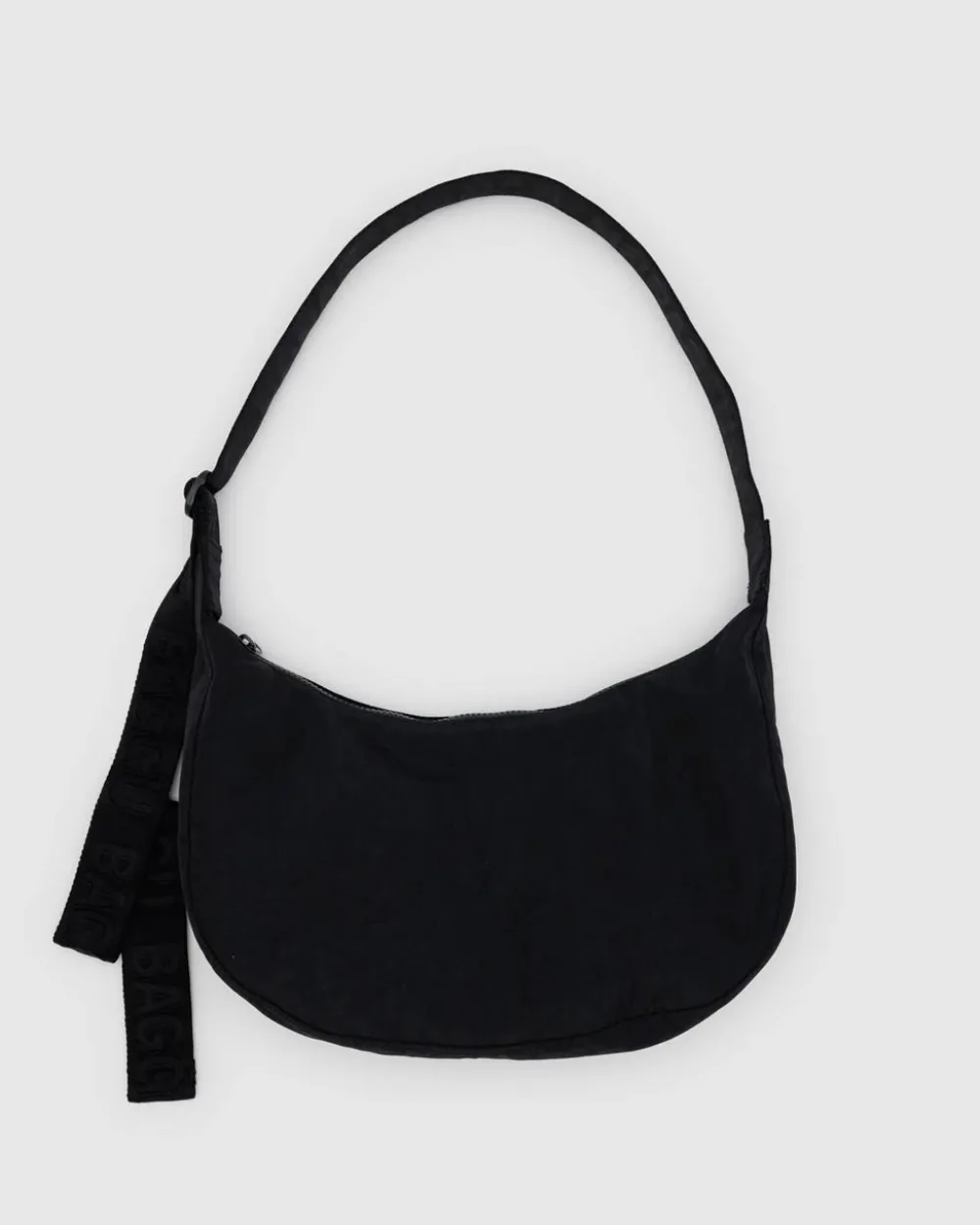 Baggu Medium Nylon Crescent Bag w/ Key Leash - Black^ Bags