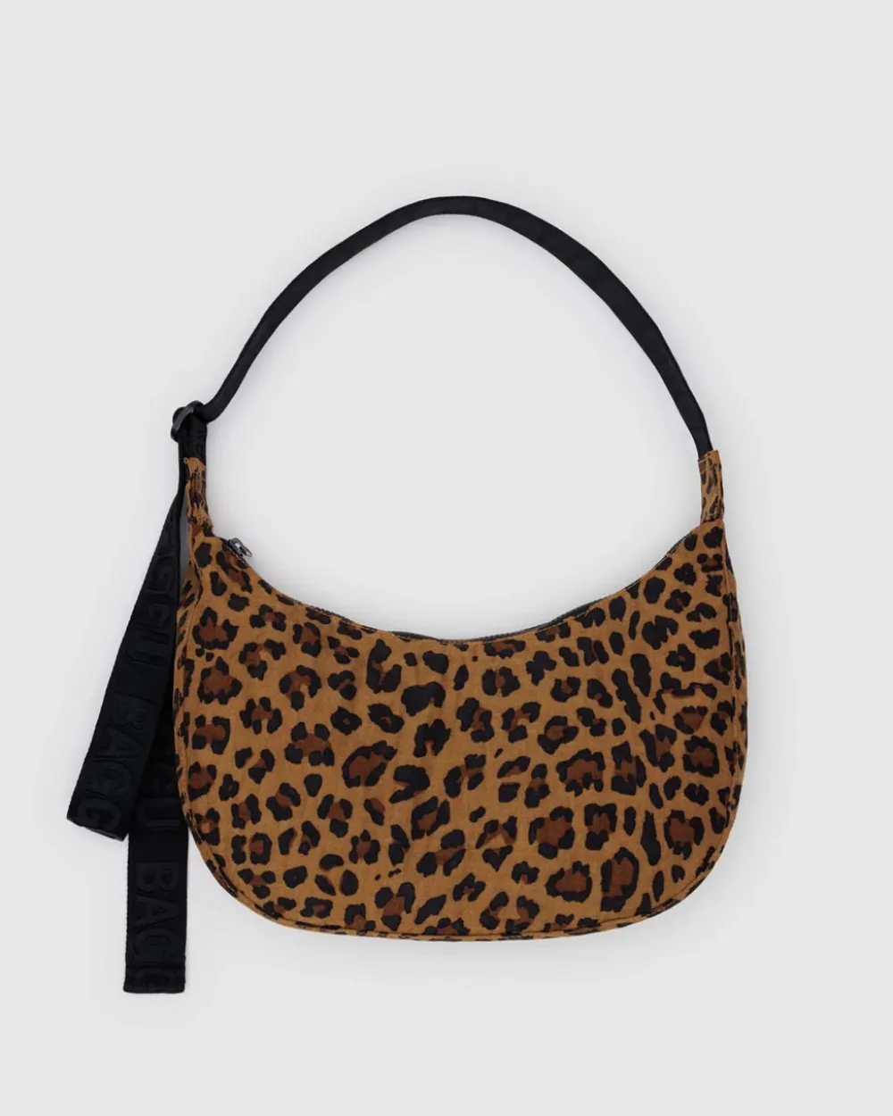 Baggu Medium Nylon Crescent Bag w/ Key Leash - Leopard^ Bags