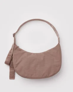 Baggu Medium Nylon Crescent Bag w/ Key Leash - Toasted Almond^ Bags