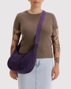 Baggu Medium Nylon Crescent Bag w/ Key Leash - Fig^ Bags