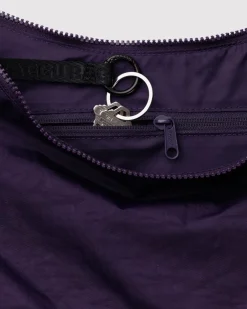 Baggu Medium Nylon Crescent Bag w/ Key Leash - Fig^ Bags