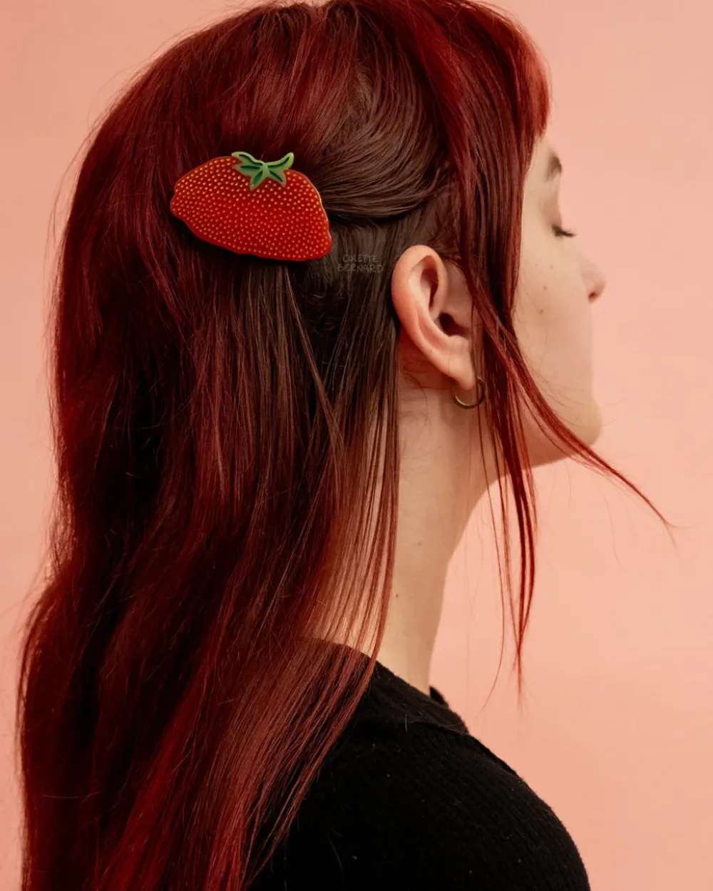 Colette Bernard Mega Berry Hair Clip^ Hats + Hair