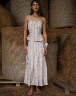 Muse Assembly Mia Wallpaper Midi Skirt^ Bottoms