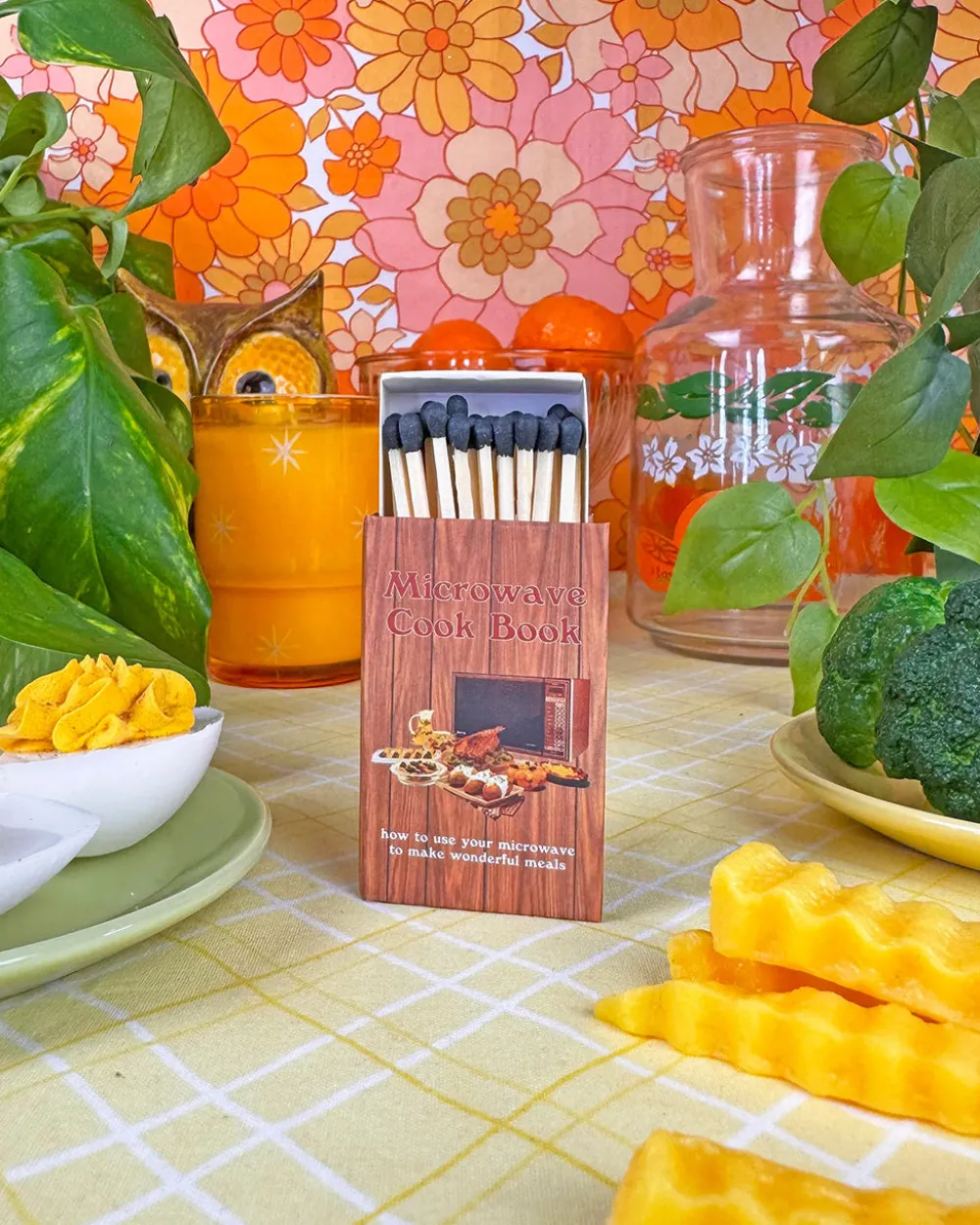 A Shop of Things Microwave Cookbook Matches^ Candles + Home Fragrance