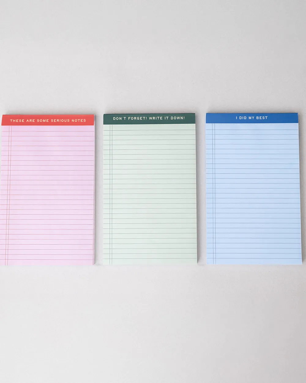 ban.do Mini Legal Pad Set - Serious Notes^ Notebooks + Folders
