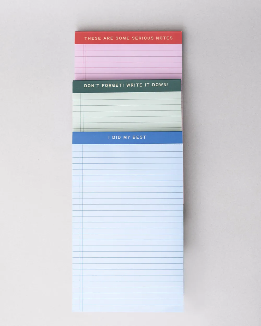 ban.do Mini Legal Pad Set - Serious Notes^ Notebooks + Folders