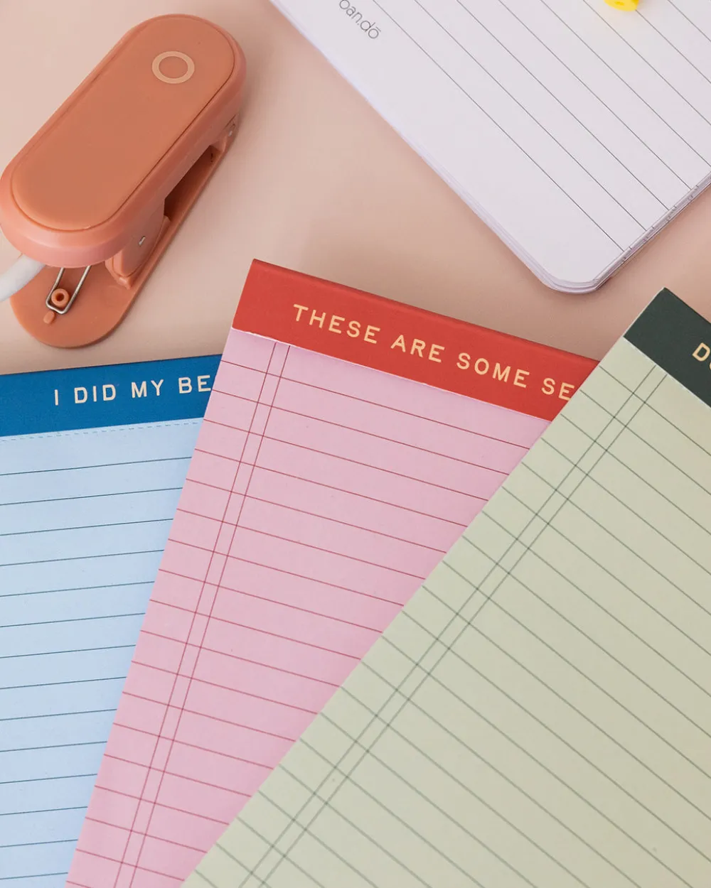 ban.do Mini Legal Pad Set - Serious Notes^ Notebooks + Folders