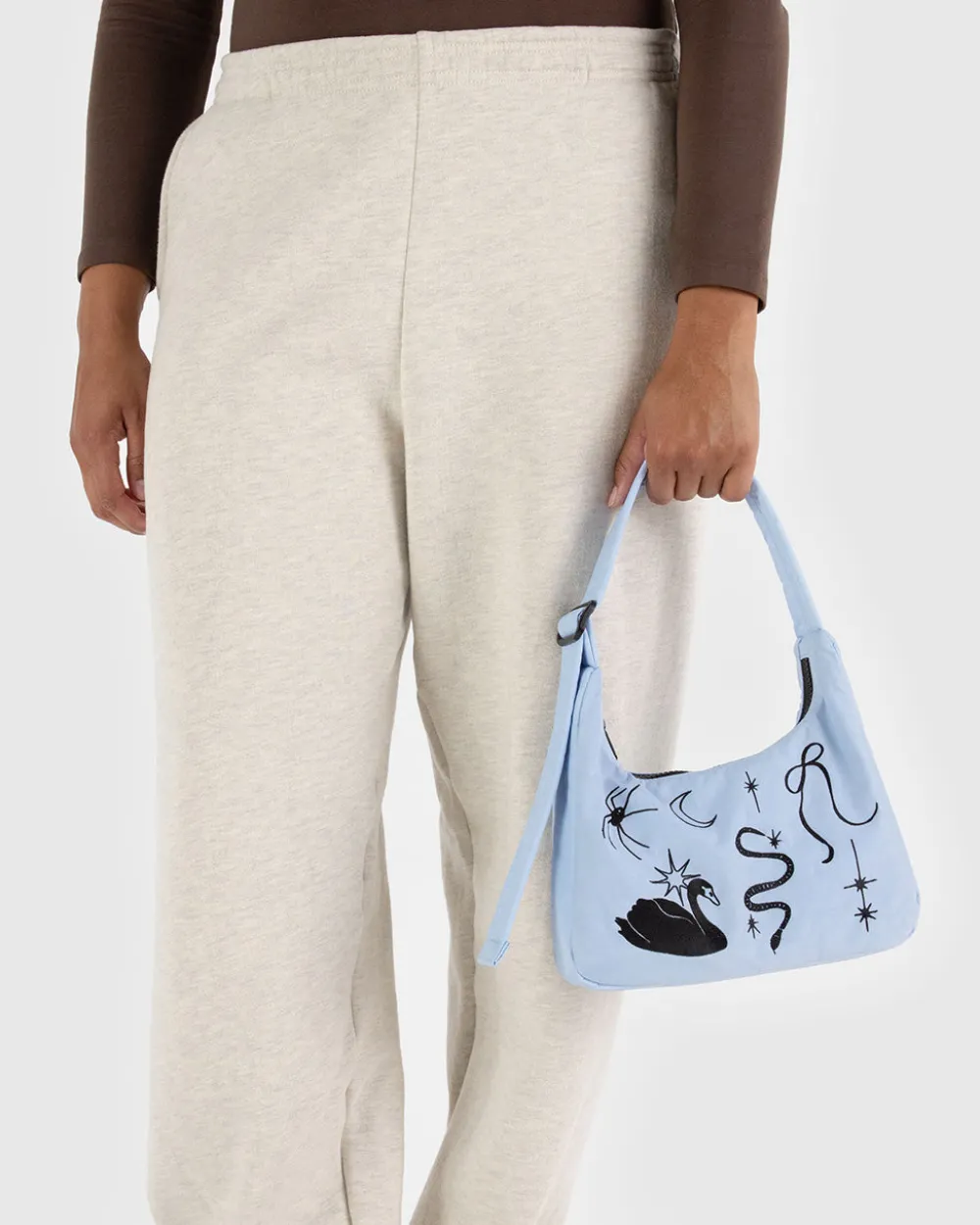 Baggu Mini Nylon Shoulder Bag - Embroidered Ballet Icons^ Bags