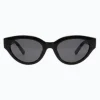 Jaxy Eyewear Monroe Vintage Polarized Cat-Eye Sunglasses - Black^ Sunglasses