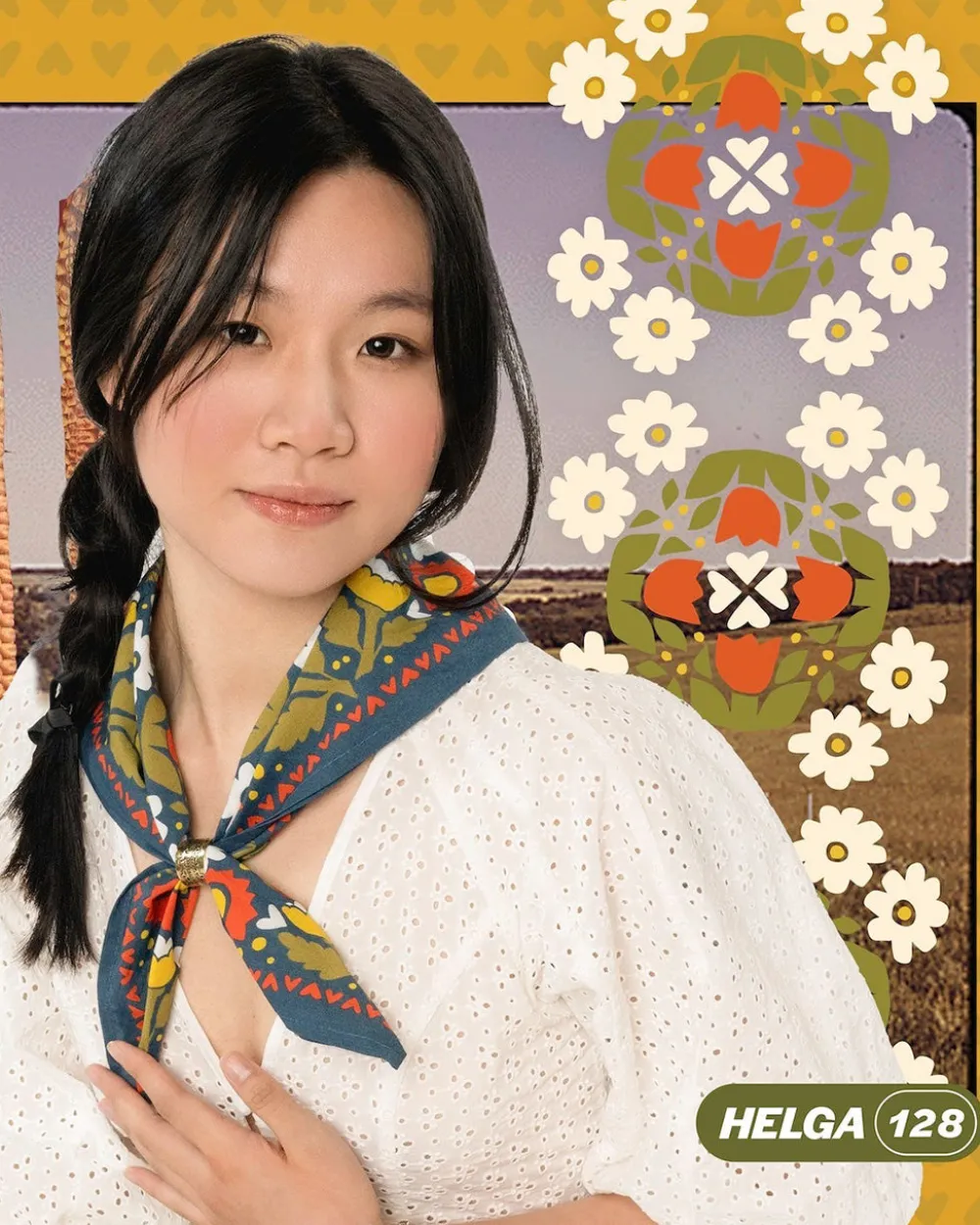 Handker Bandanas No. 128 - Helga Bandana^ Scarves + Gloves