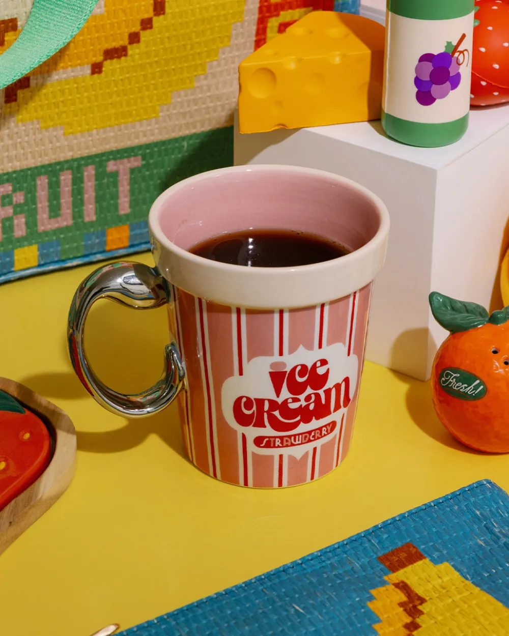ban.do Novelty Ceramic Mug - Ice Cream Carton^ Kitchen + Bar