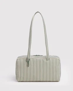 Baggu Nylon Bowler Bag - Sage Stripe^ Bags
