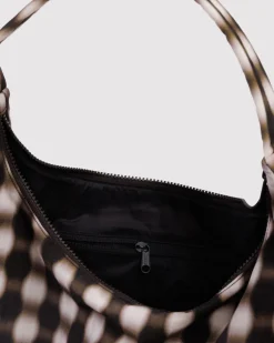 Baggu Nylon Shoulder Bag - Blurred Gingham Brown^ Bags