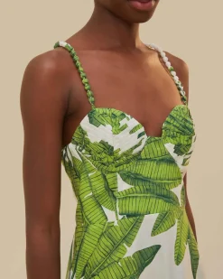 Farm Rio Off-White Palm Fan Midi Dress^ Dresses + Jumpsuits
