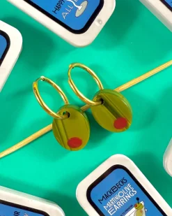 MackBecks Olive Earrings^ Jewelry