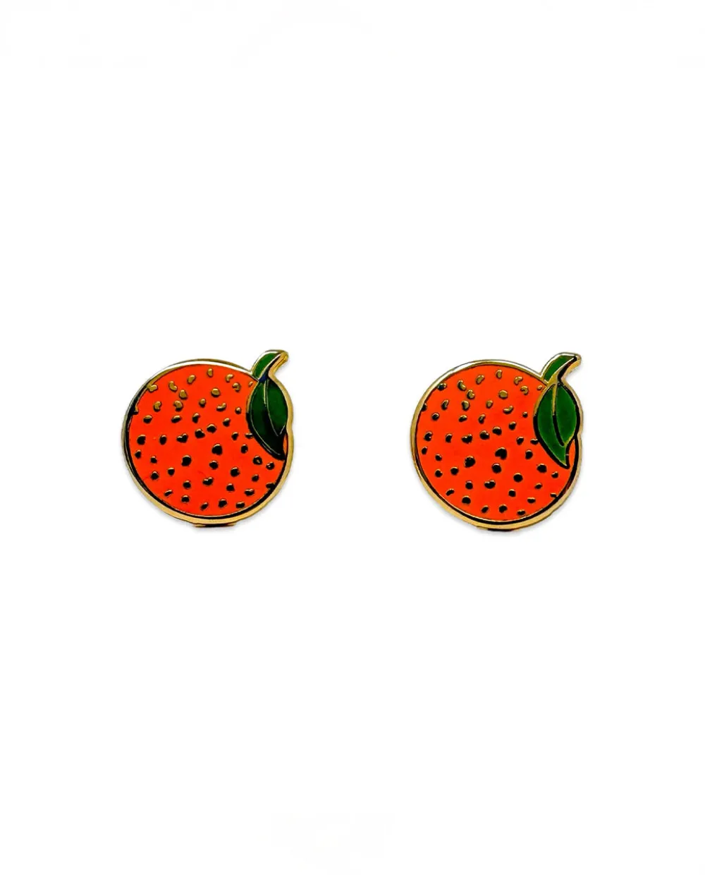 Jenny Lemons Orange Enamel Earrings^ Jewelry