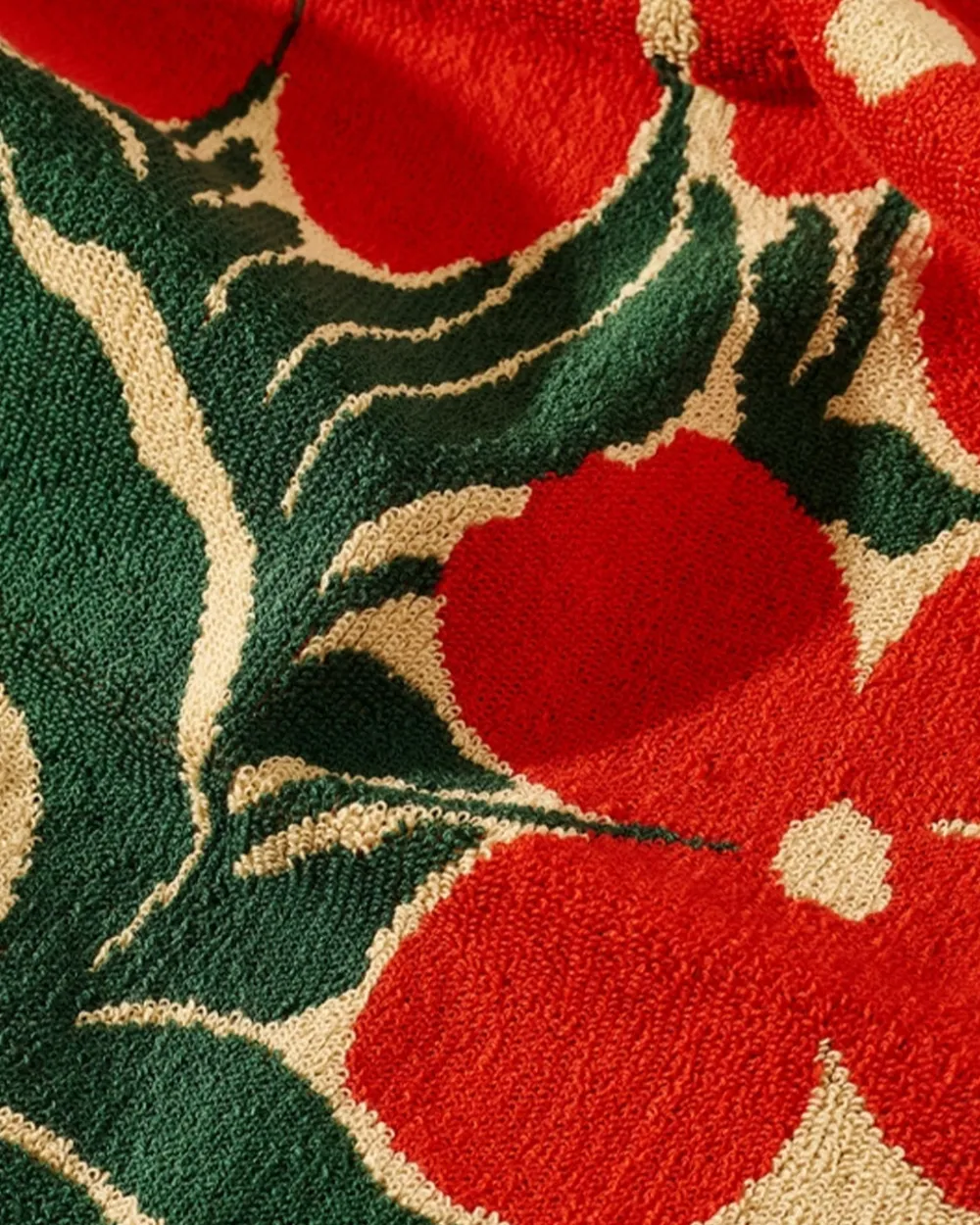 One & Only Paper Orange Flower Terry Cloth Kitchen Towel^ Kitchen + Bar