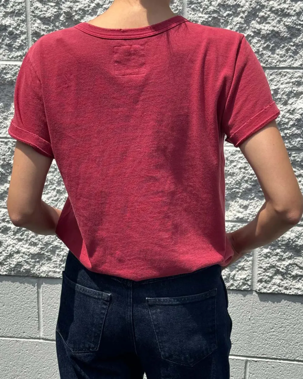 Le Bon Shoppe Organic Cotton Vintage Boy Tee - Crayon Red^ Tees + Sweatshirts