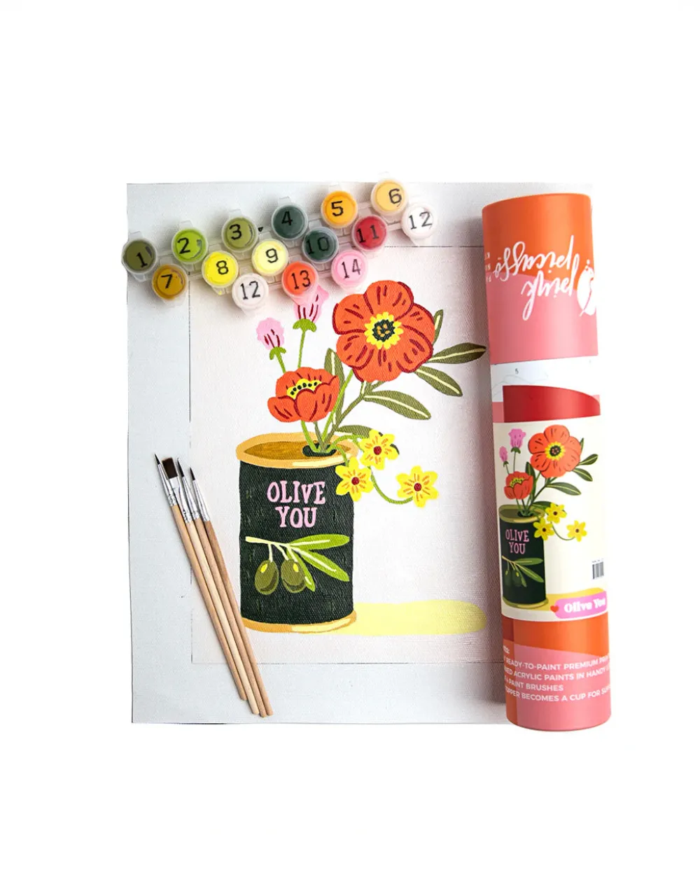 Pink Picasso Kits Paint By Numbers - Olive You^ Games + Activities
