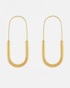 HoopLa Style Paperclip Hoop Earrings - Gold^ Jewelry