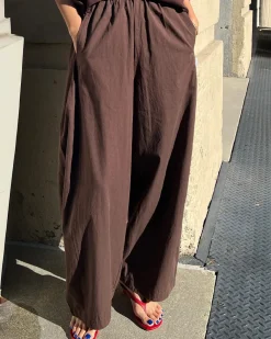 Le Bon Shoppe Parachute Pants - Dark Brown^ Bottoms