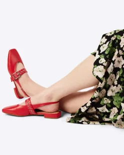 Intentionally Blank Pearl Slingback Ballet Flat - Cherry^ Shoes