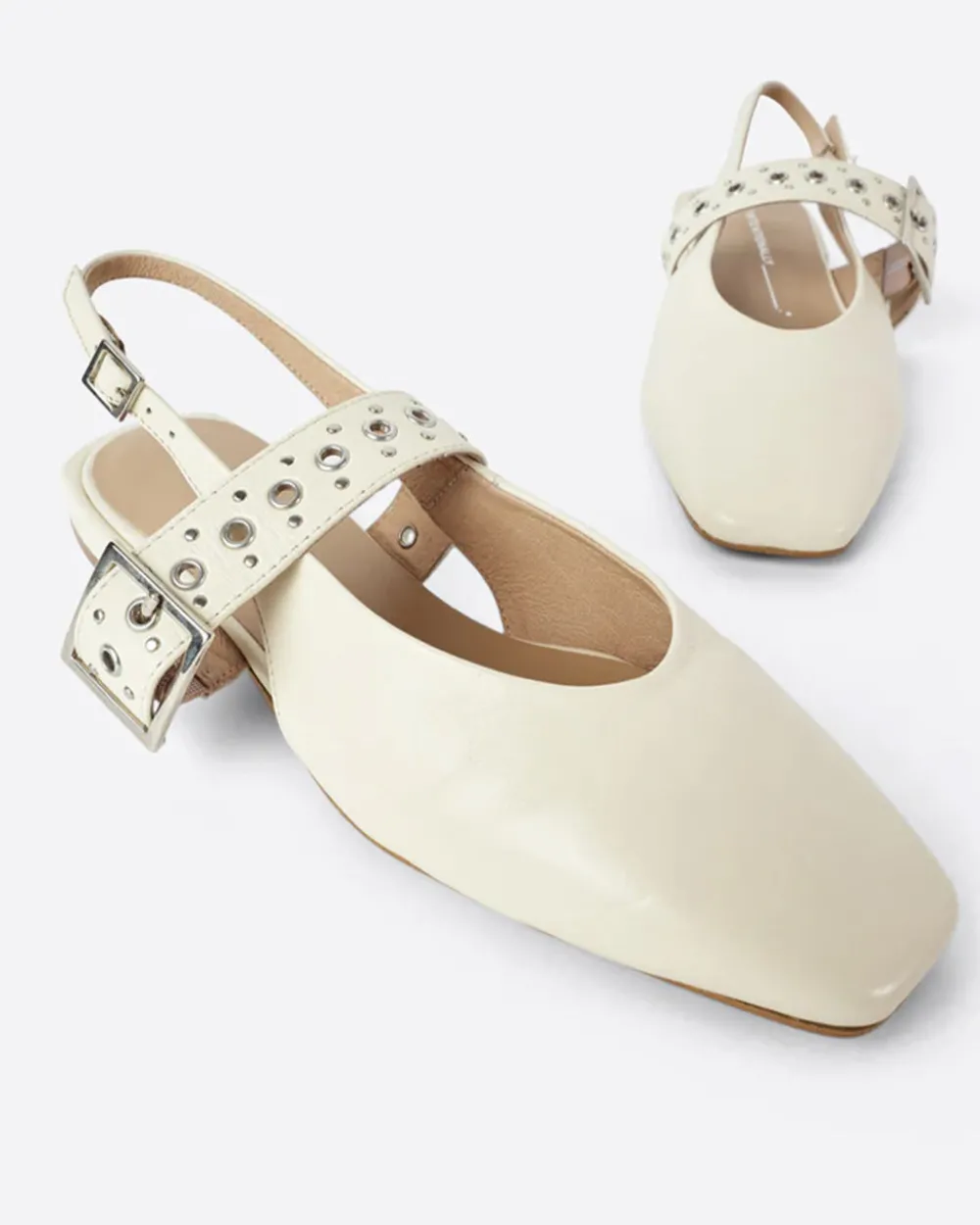 Intentionally Blank Pearl Slingback Ballet Flat - Creme^ Shoes
