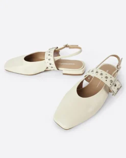 Intentionally Blank Pearl Slingback Ballet Flat - Creme^ Shoes
