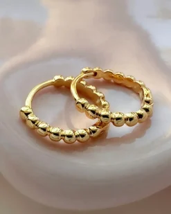 Honeycat Jewelry Pebble Hoops - Gold^ Jewelry