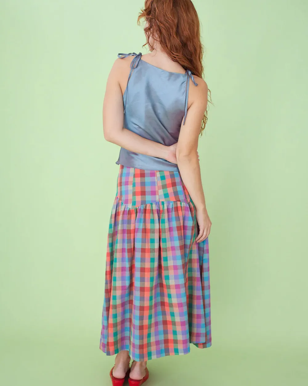 Lisa Says Gah Penny Skirt - Colorburst Plaid^ Bottoms