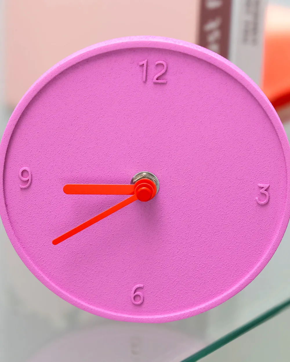 Helio Ferretti Co Pink Raw Round Clock^ Home + Décor
