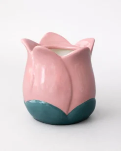 ban.do Pink Tulip Ceramic Pencil Cup^ Desk Accessories
