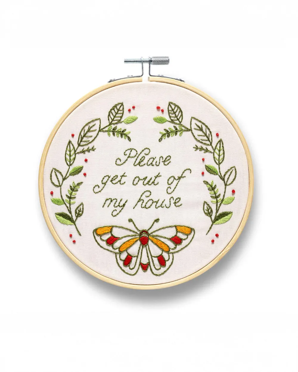 Funatic Please Get Out Of My House Embroidery Kit^ Games + Activities