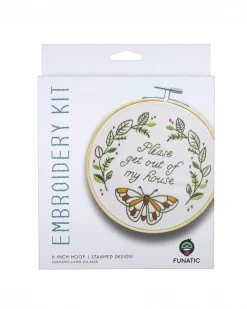 Funatic Please Get Out Of My House Embroidery Kit^ Games + Activities