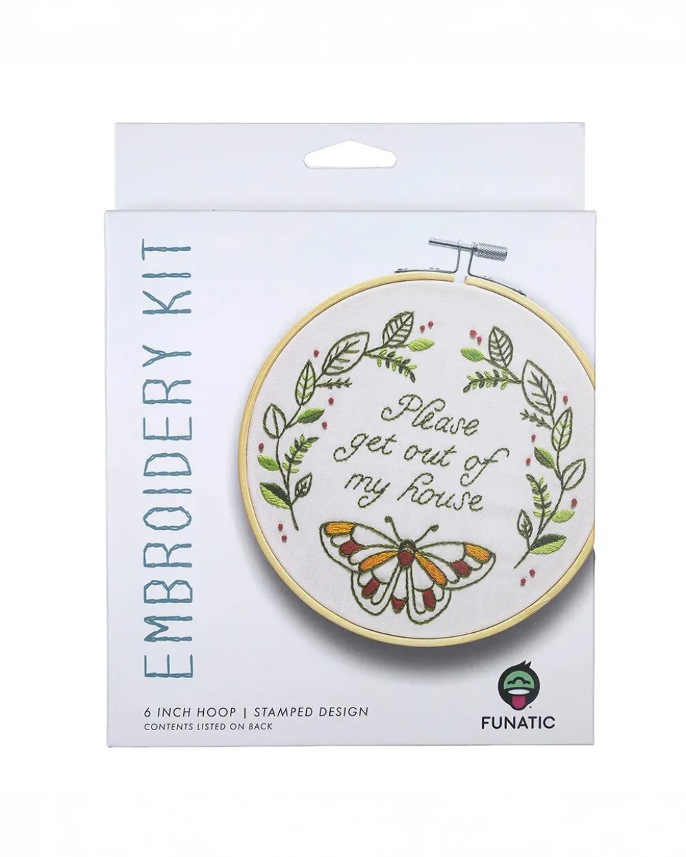 Funatic Please Get Out Of My House Embroidery Kit^ Games + Activities