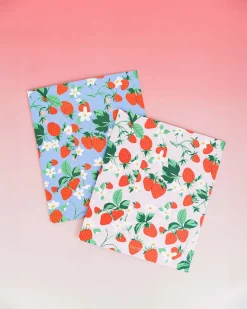 ban.do Pocket Folder Set - Strawberry Fields^ Notebooks + Folders