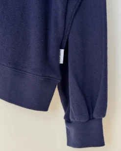 Le Bon Shoppe Pointelle Core Sweatshirt - Navy^ Tees + Sweatshirts