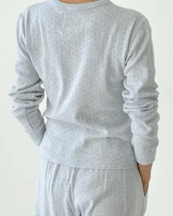 Le Bon Shoppe Pointelle Fundamental Tee - Icy Grey^ Tees + Sweatshirts