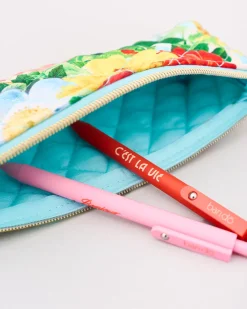 ban.do Quilted Pencil Pouch - Oil Paint Floral^ Travel Accessories|Desk Accessories